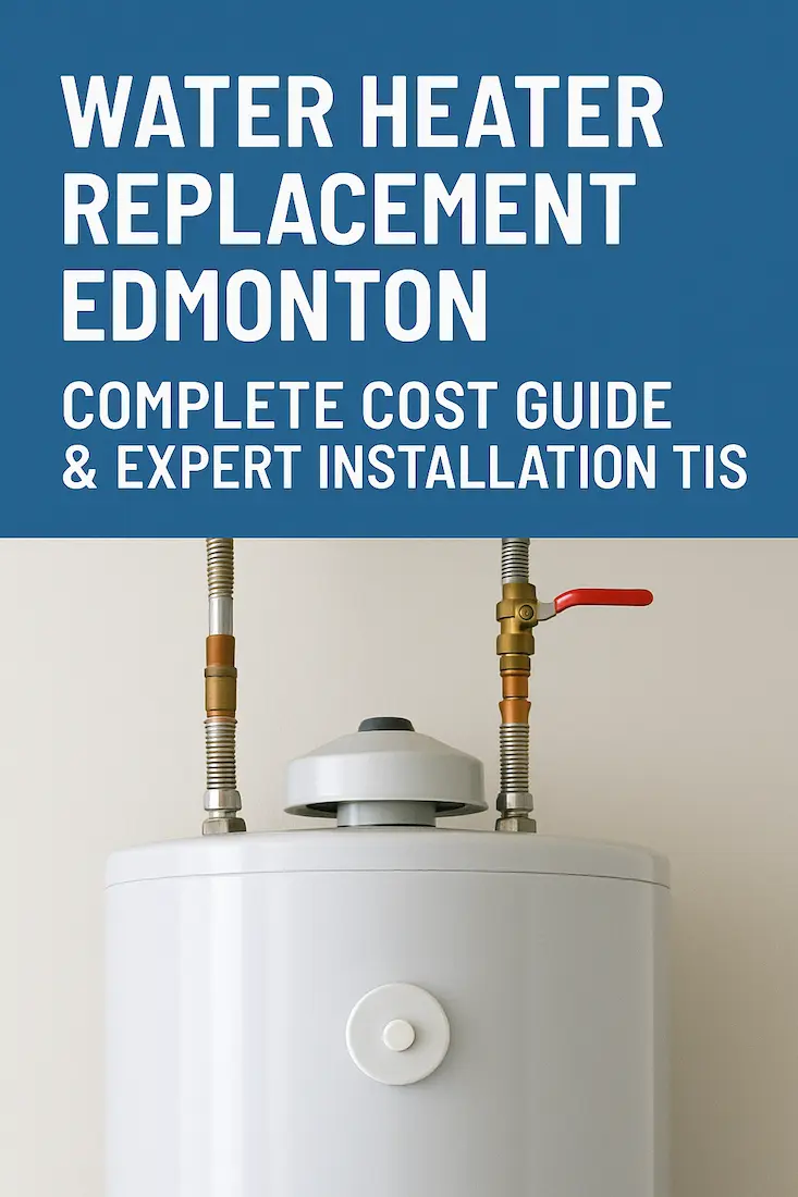 Water heater replacement and installation service in Edmonton home
