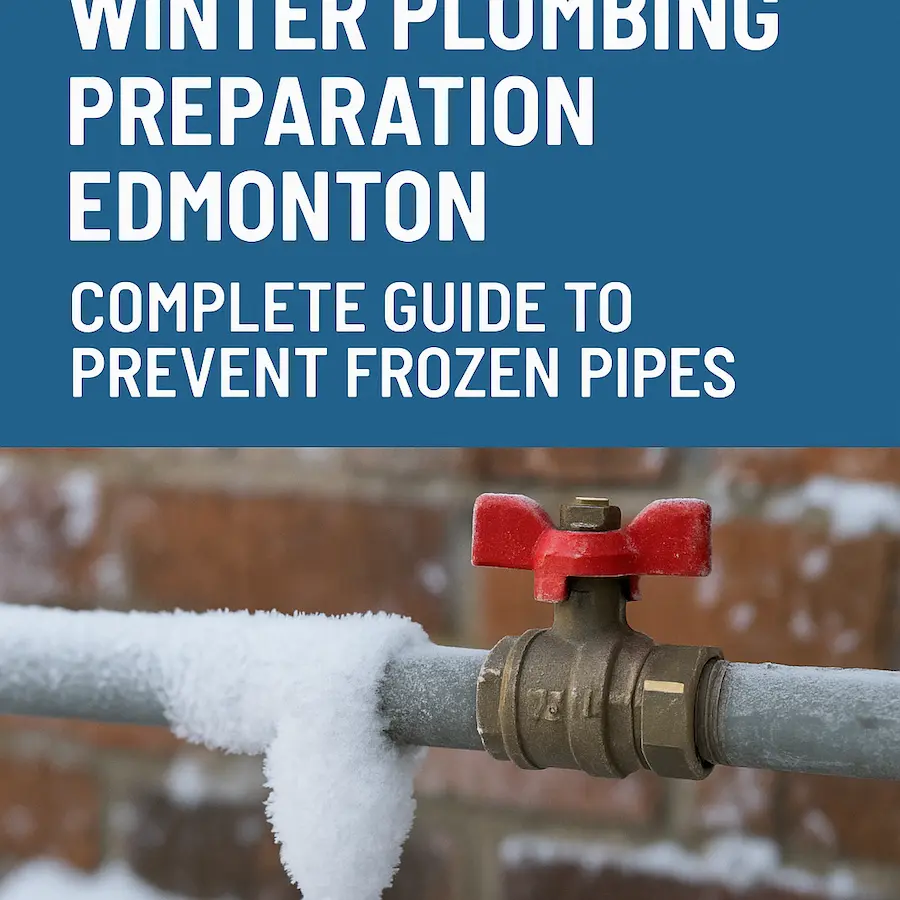 Winter plumbing preparation and pipe insulation in Edmonton home